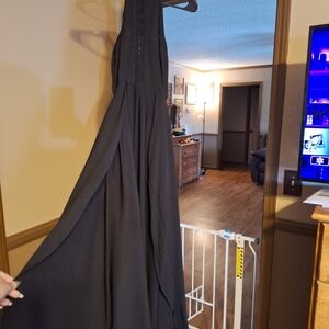 SHEIN Black Backless Dress